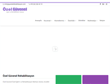 Tablet Screenshot of guvenelrehabilitasyon.com